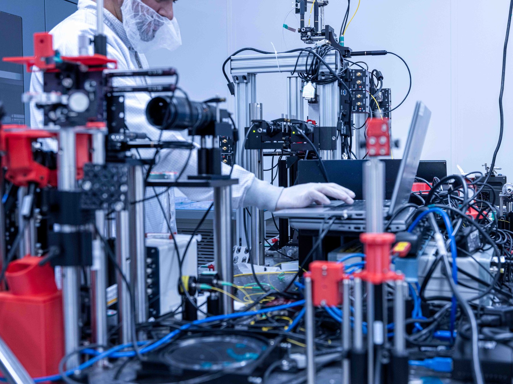 Laser component production