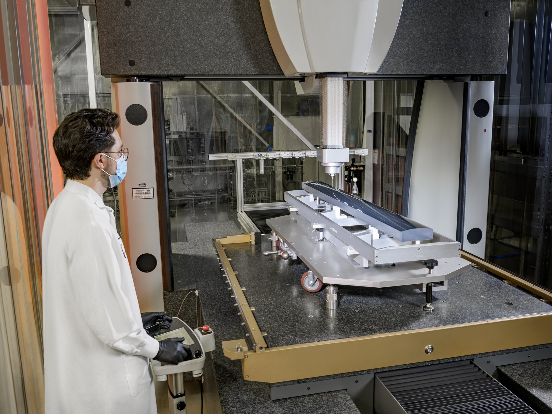 Metrology on a meter-class optic