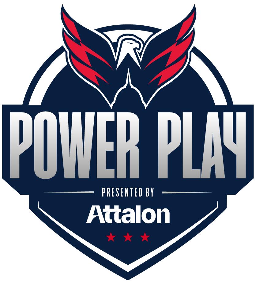 The Washington Capitals Power Play logo, presented by Attalon.